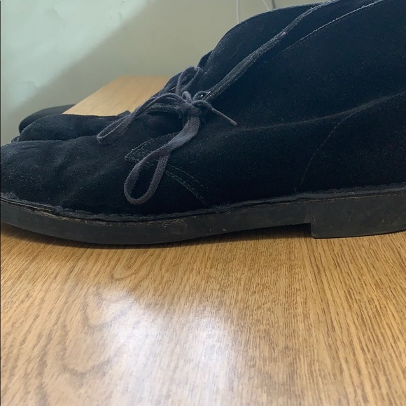 Suede black Clark chukka boots